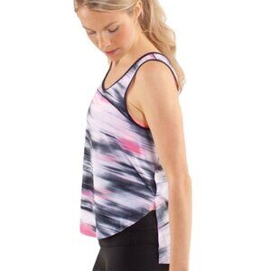 Lululemon Run Split Singlet Tank Top Size 8 Mirage Deep Indigo Relaxed Fit